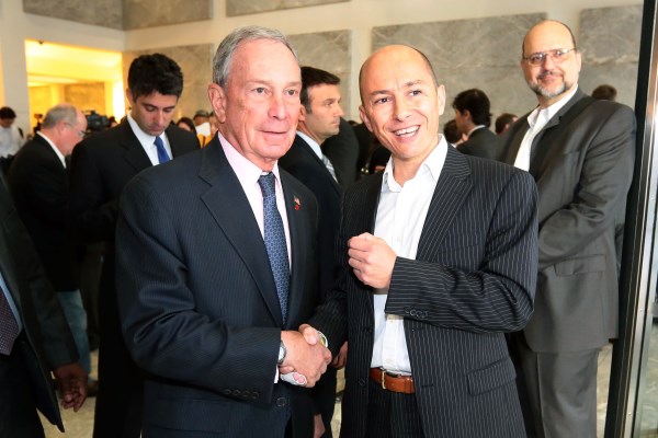 Jenaro García Con Michael Bloomberg